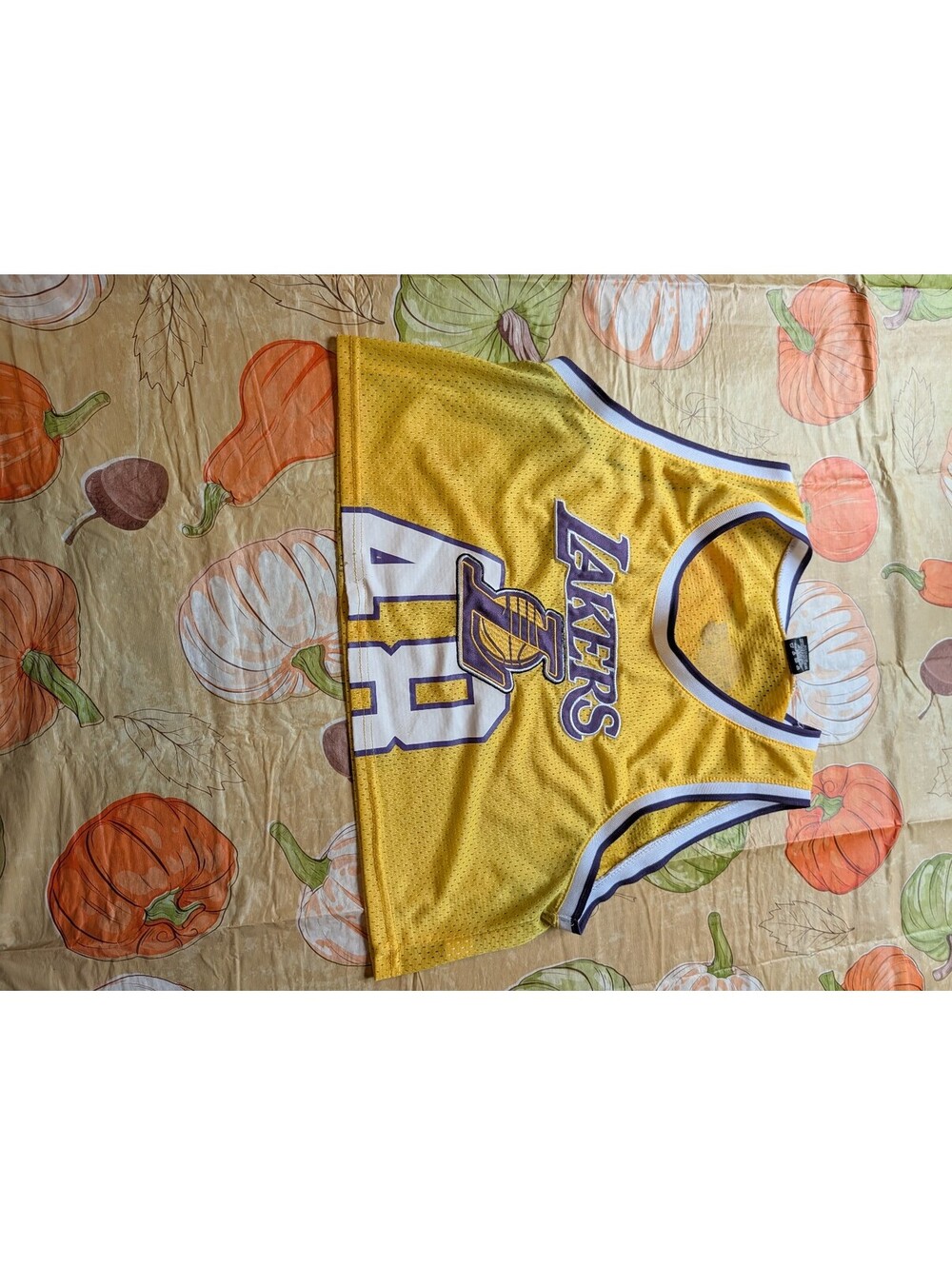 Los Angeles Lakers Crop Top Jersey – Size Large